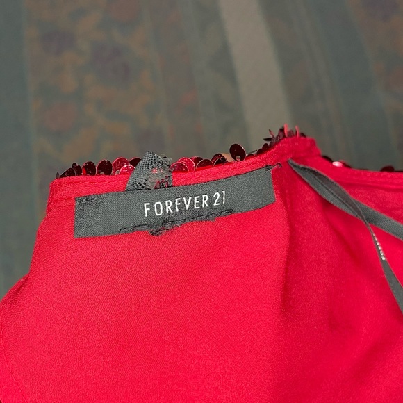 Red Sequin Top - Picture 3 of 3